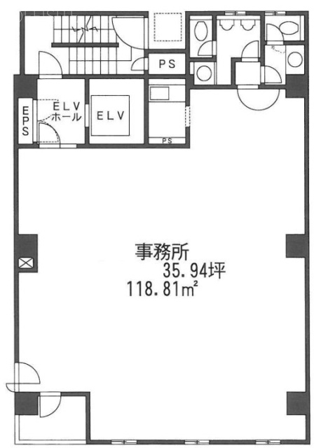 浜松町ゼネラルビル6F 間取り図