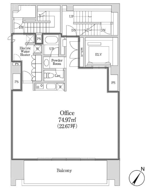 日本橋久松町トーセイ8F 間取り図