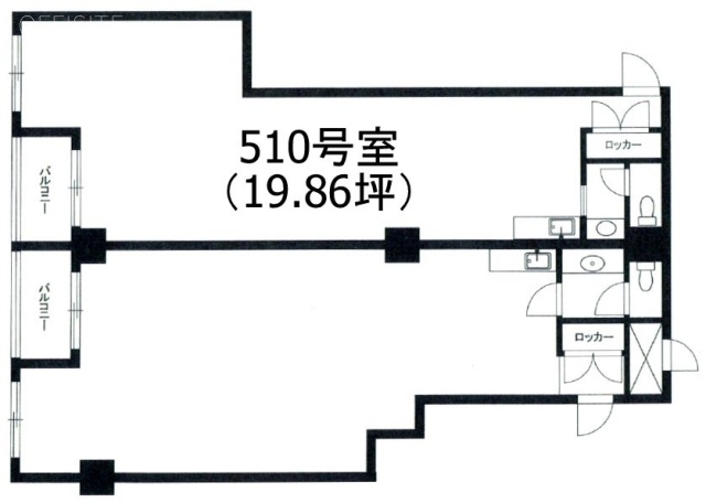 ドルミ五反田ドゥメゾン510 間取り図