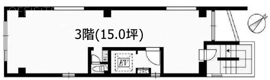 麻布西脇ビル3F 間取り図