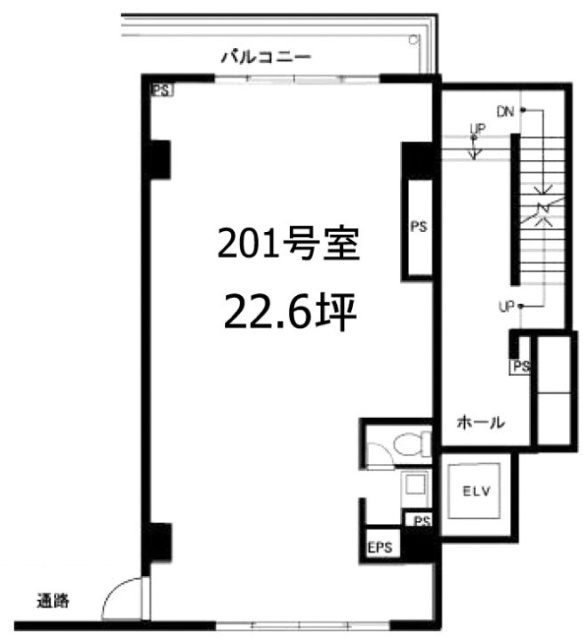 西本ビル201 間取り図