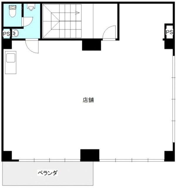 住電フラットビル2F 間取り図