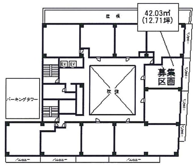 TK関内プラザ505 間取り図