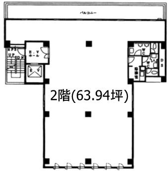 京成日本橋富沢町ビル2F 間取り図