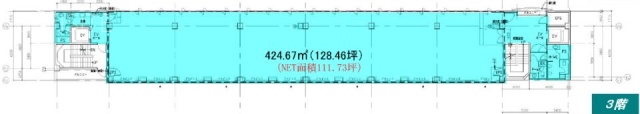 新川中埜THビル3F 間取り図