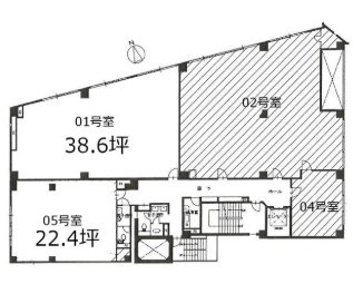 新富ミハマビル401 間取り図