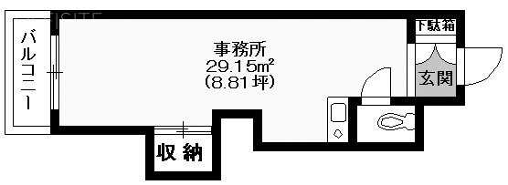 長者丸ビル202 間取り図