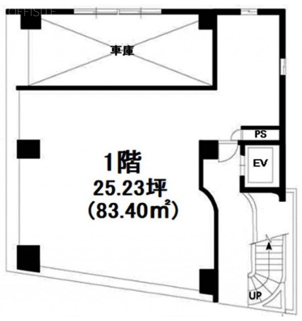 荒井ビル1F 間取り図