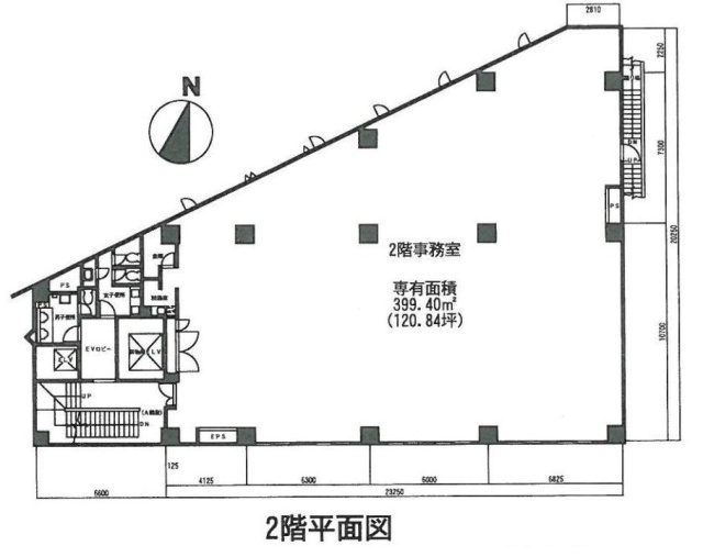 こだまビル2F 間取り図