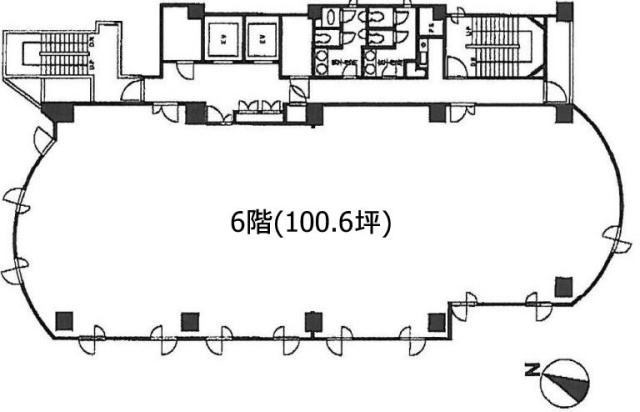 ふどうやビル6F 間取り図