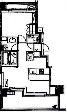 ガーデニア赤坂1F 間取り図