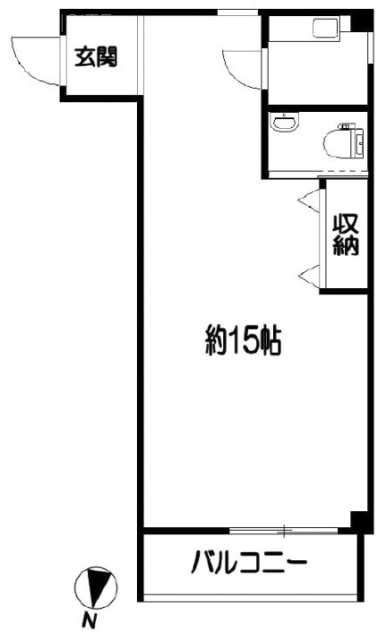 中島ビル205 間取り図