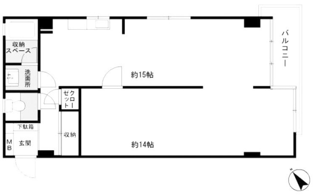 ニュー目白マンションビル204 間取り図