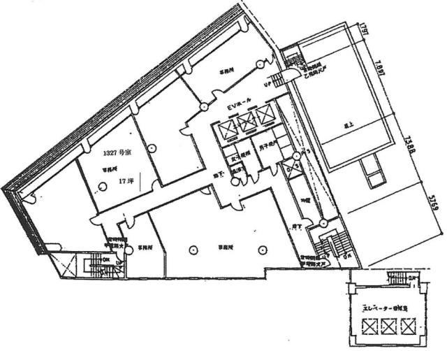 新大宗ビル2号館13F 間取り図