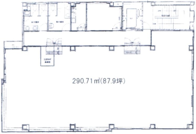 日本橋堀留町ビル2F 間取り図