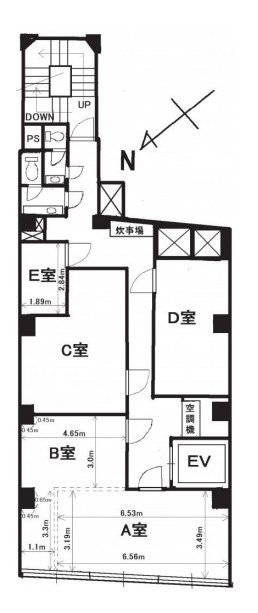 第二日比谷ビルAB 間取り図