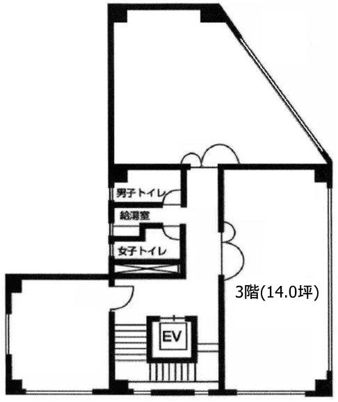 鈴野ビルB 間取り図