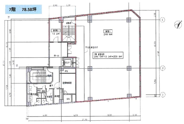 三井住友銀行町田駅前ビル7F 間取り図