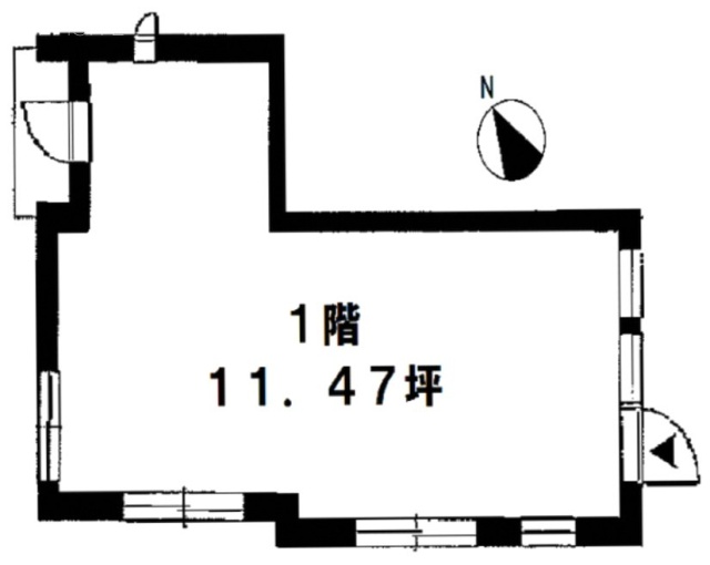 プルミエール北青山ビル1F 間取り図