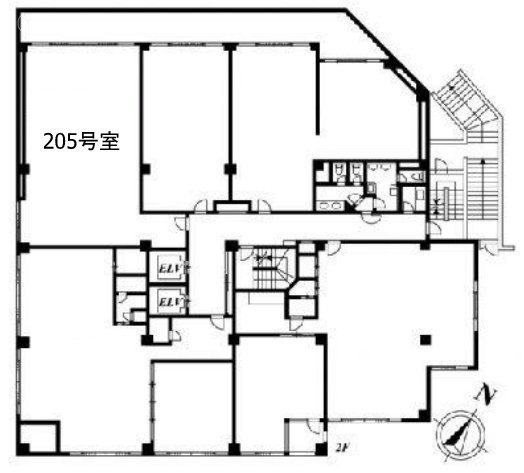 麻布パークサイドビル205 間取り図