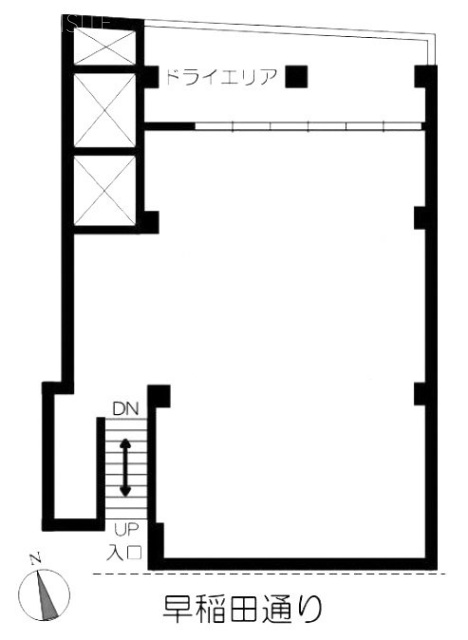 パラディア西早稲田B1F 間取り図