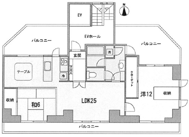 KAZU六本木401 間取り図