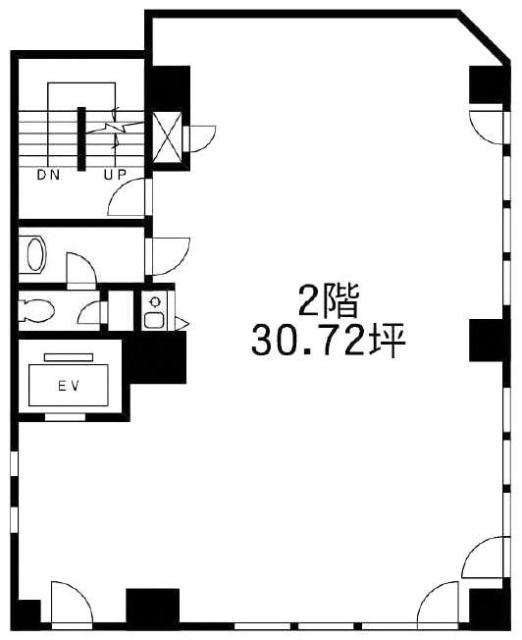 九段みなみビル2F 間取り図
