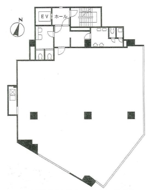 粕谷ビル3F 間取り図