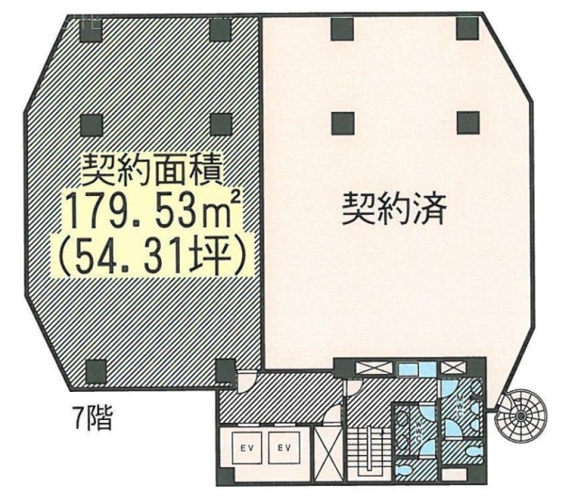 南青山DFビル7F 間取り図