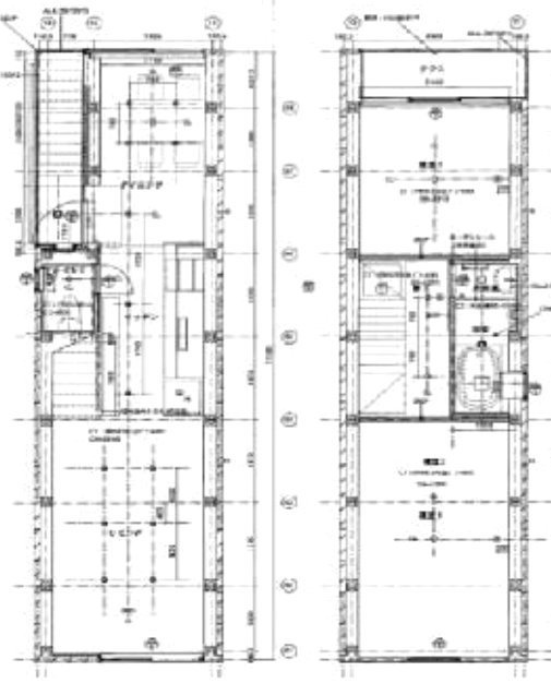 入船1丁目 貸事務所2F~3F 間取り図