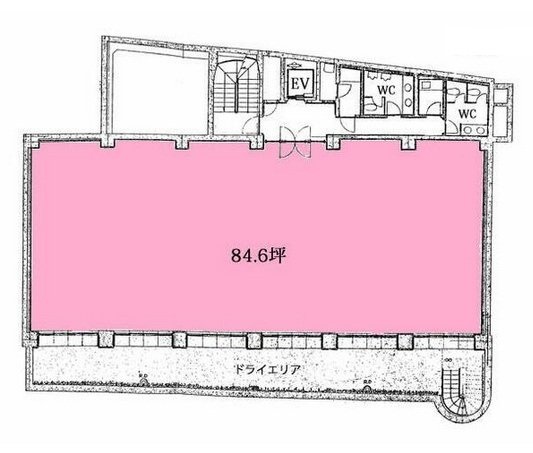 虎ノ門実業会館四谷ビルB1F 間取り図