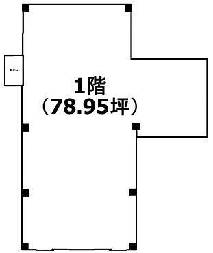 六月一丁目店舗1F 間取り図