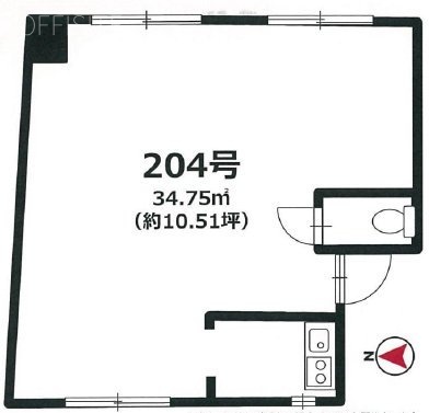 代々木中央ビル204 間取り図