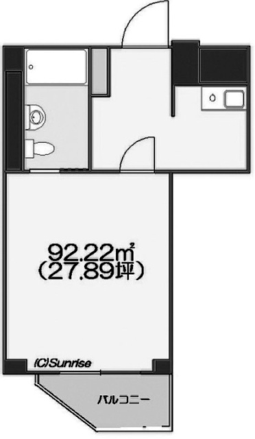 マイスタークエーレ西新宿206 間取り図