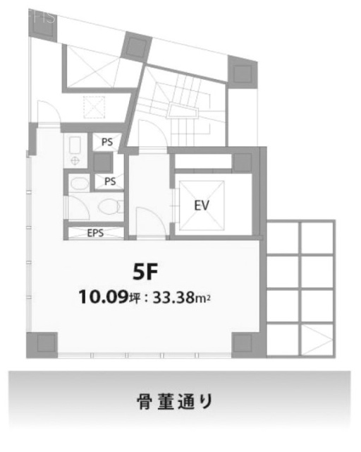 萬楽庵ビルⅠ5F 間取り図