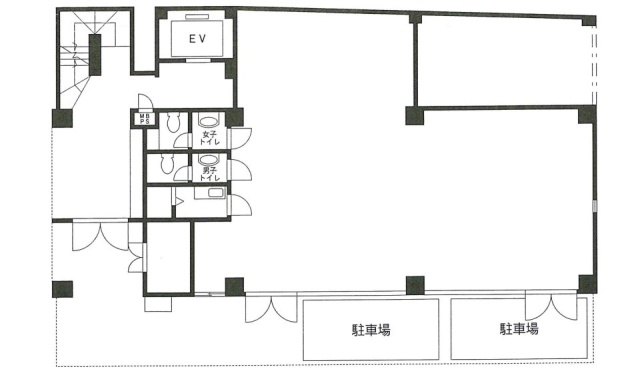 リバティ芝公園ビル1F 間取り図