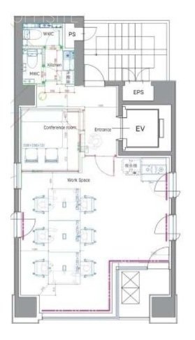 Biz Feel 浜松町(旧 浜松町パークビル)9F 間取り図