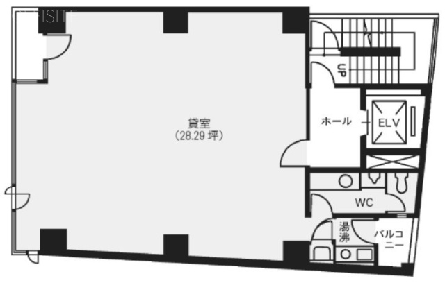 西新宿小出ビル2F 間取り図