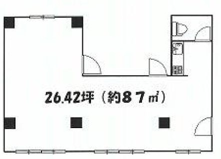 福八ビル2F 間取り図