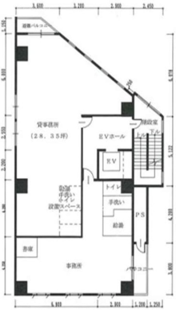 松栄ビル弐号館5F 間取り図