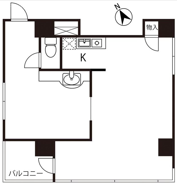 アクセス西新宿ビル801 間取り図