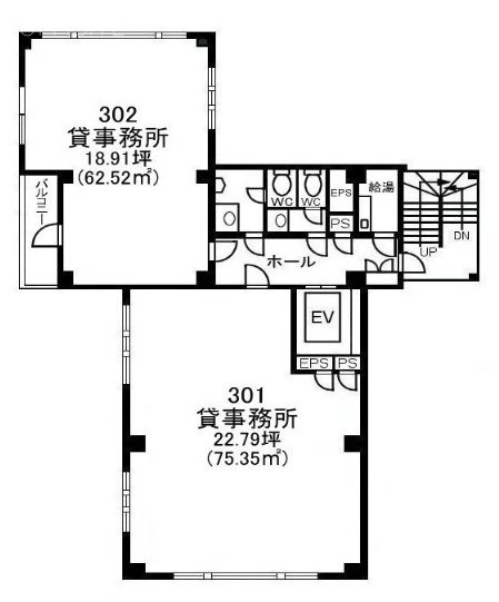 人形町双葉ビル301 間取り図
