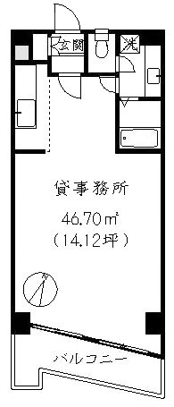 ヴィラロッソカバーロ407 間取り図