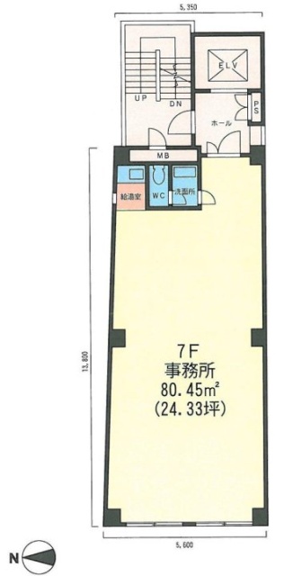 天間ビル7F 間取り図