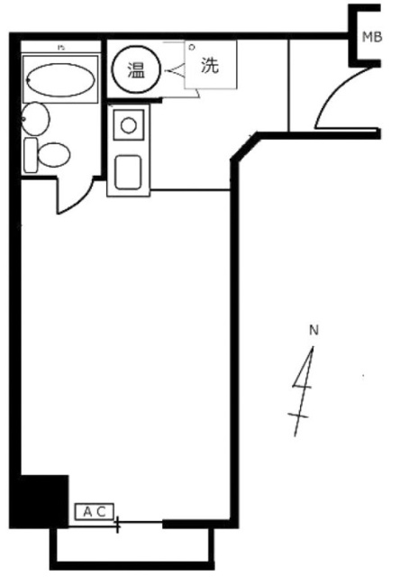 九段アビタシオン304 間取り図