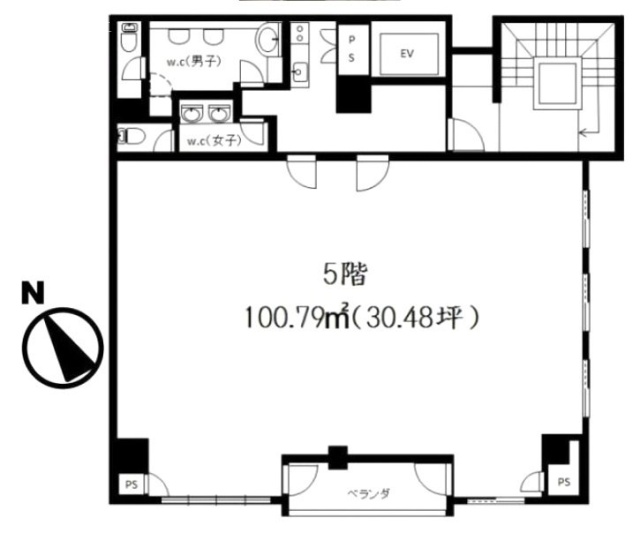 川崎KJビル5F 間取り図