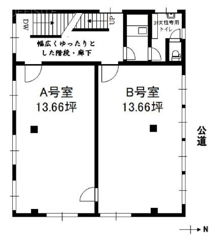 三部(ミベ)ビル3F 間取り図
