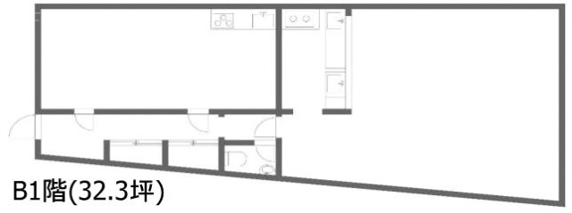 益田屋ビルB1F 間取り図