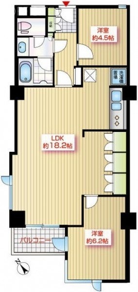 南青山ユニハイツ3F 間取り図