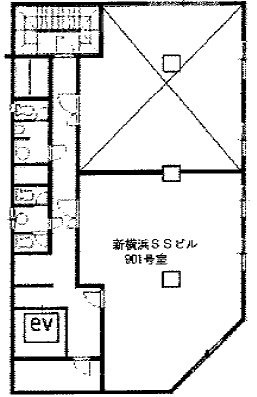 新横浜SSビル901 間取り図